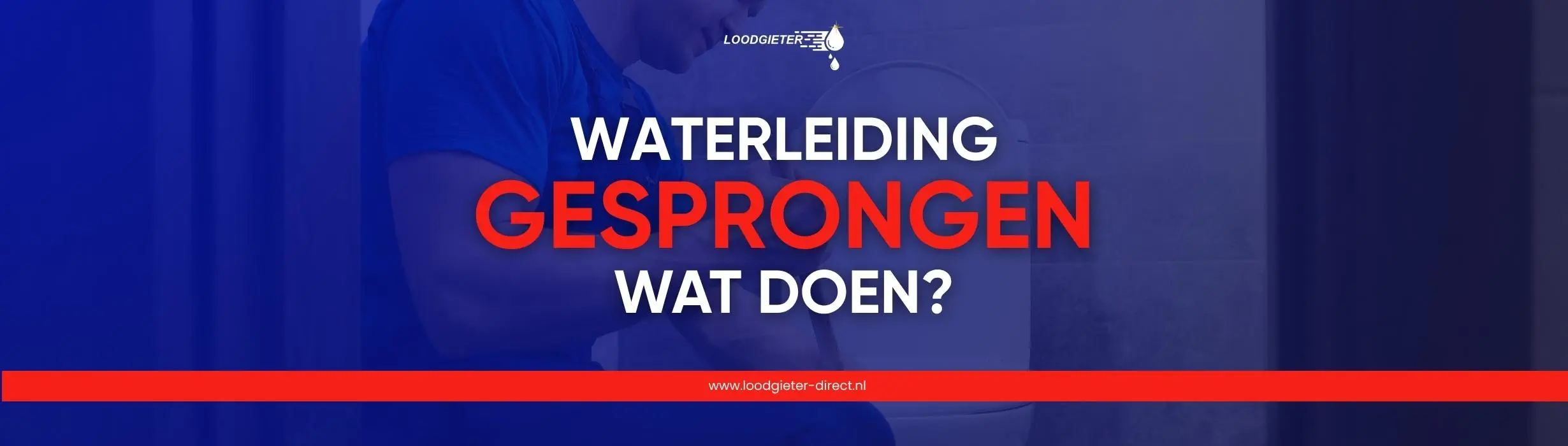 Waterleiding gesprongen
