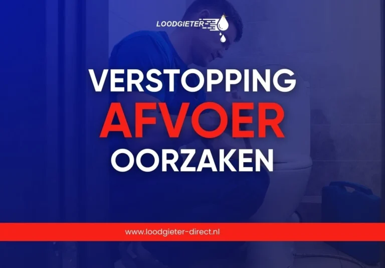 verstopping in de afvoer
